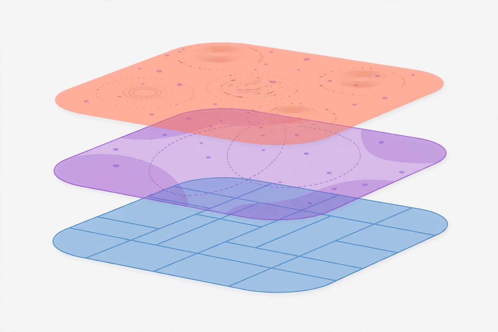 How HTML structure, CSS styling, and JavaScript behaviour layer together on a web page