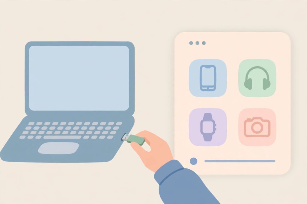 The one-time boot menu — pick a USB device for a single startup