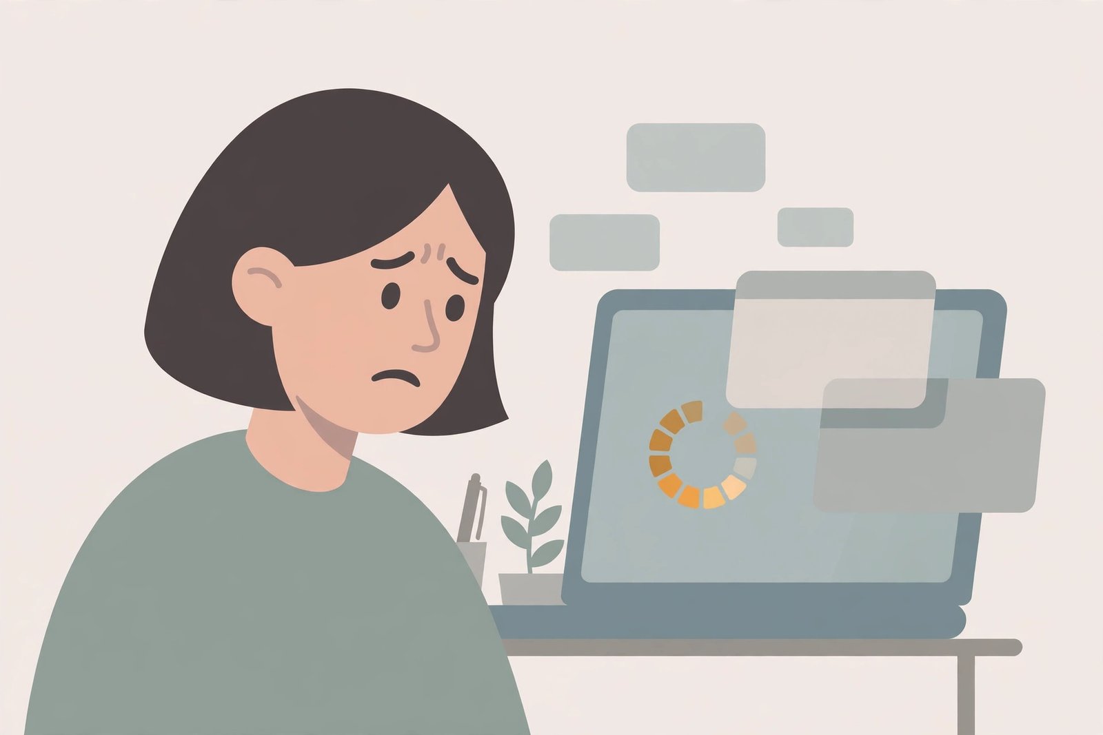 Warning signs of a malware infection on a slow device with pop-ups