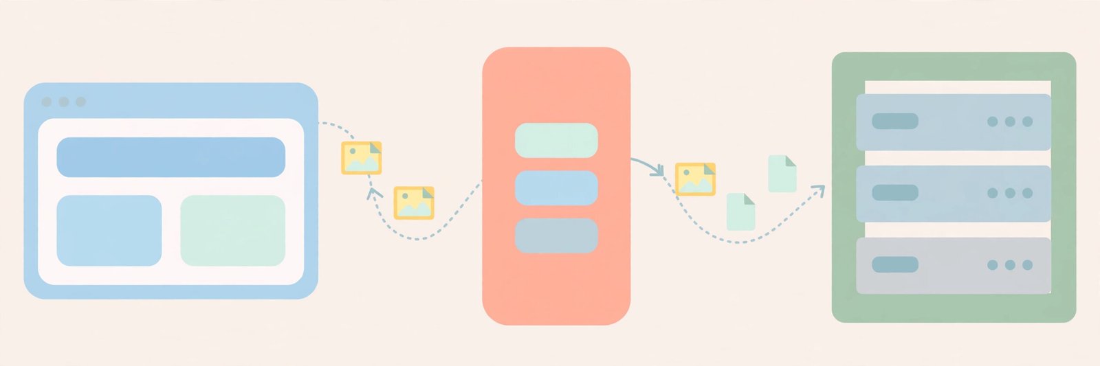 Types of cache — browser cache, app cache and server cache working together